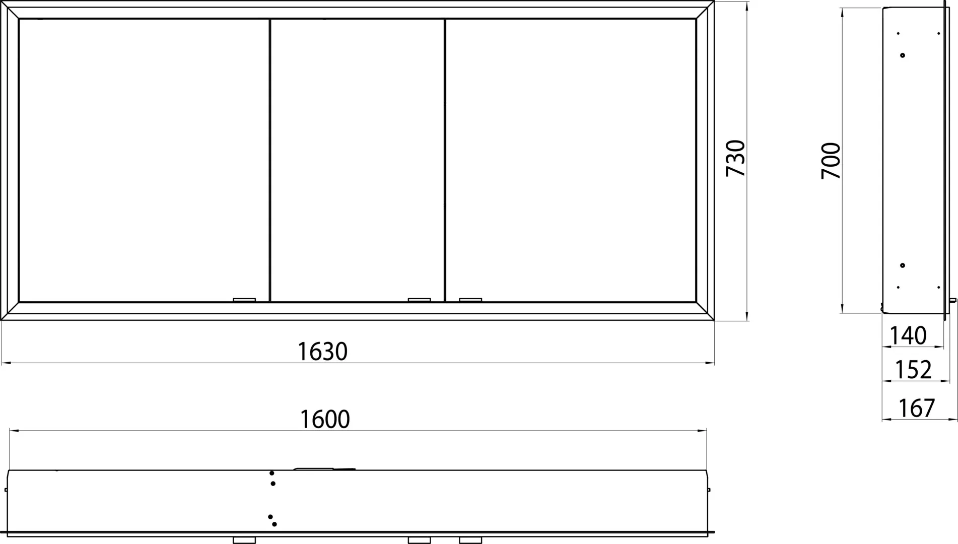 emco Spiegelschrank „prime“ Facelift 163 × 73 × 16,7 cm