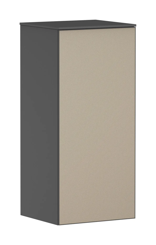 Hansgrohe Xevolos E Halbhochschrank Schiefergrau Matt 400/360 mm, Türanschlag links, Bronze Struktur Front