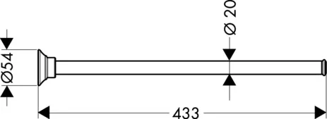 Handtuchhalter Axor Montreux einarmig chrom Handtuchhalter Axor Montreux einarmig chrom