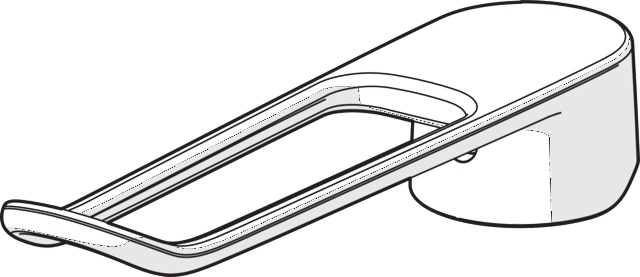Langer Hebel CLINICA 4524 Bügelhebel Bedienungshebel lang L=180 Chrom