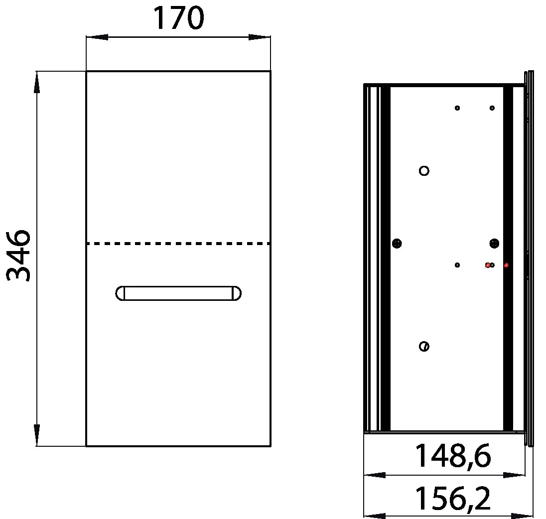 emco WC-Papier-Modul „asis module 2.0“, Anschlag rechts 17 × 34,6 × 15,62 cm in schwarz emco WC-Papier-Modul „asis module 2.0“, Anschlag rechts 17 × 34,6 × 15,62 cm in schwarz