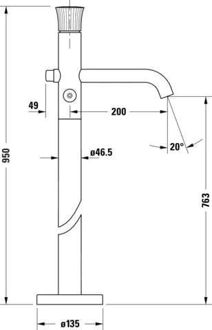 Einhand-Wannenarmatur „White Tulip“ Ausladung 200 mm in Chrom Einhand-Wannenarmatur „White Tulip“ Ausladung 200 mm in Chrom