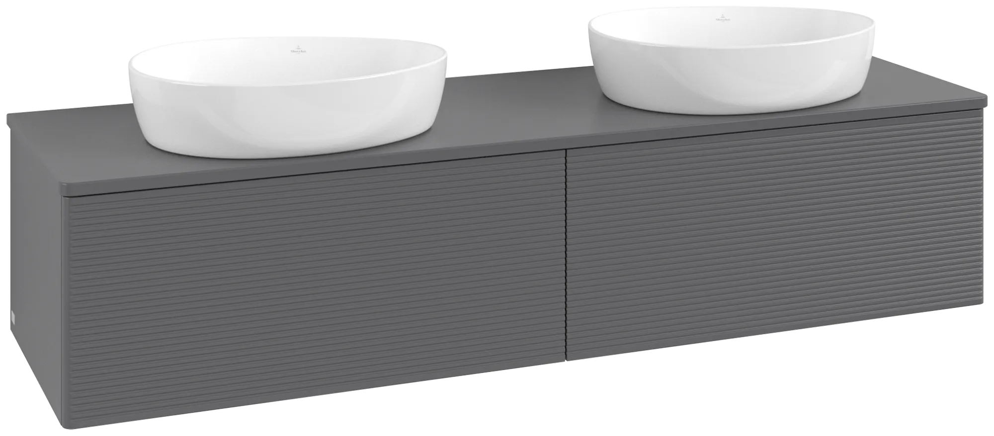 Villeroy & Boch Waschbeckenunterschrank Antao L39_5, 1600 x 360 x 500 mm, anthrazit