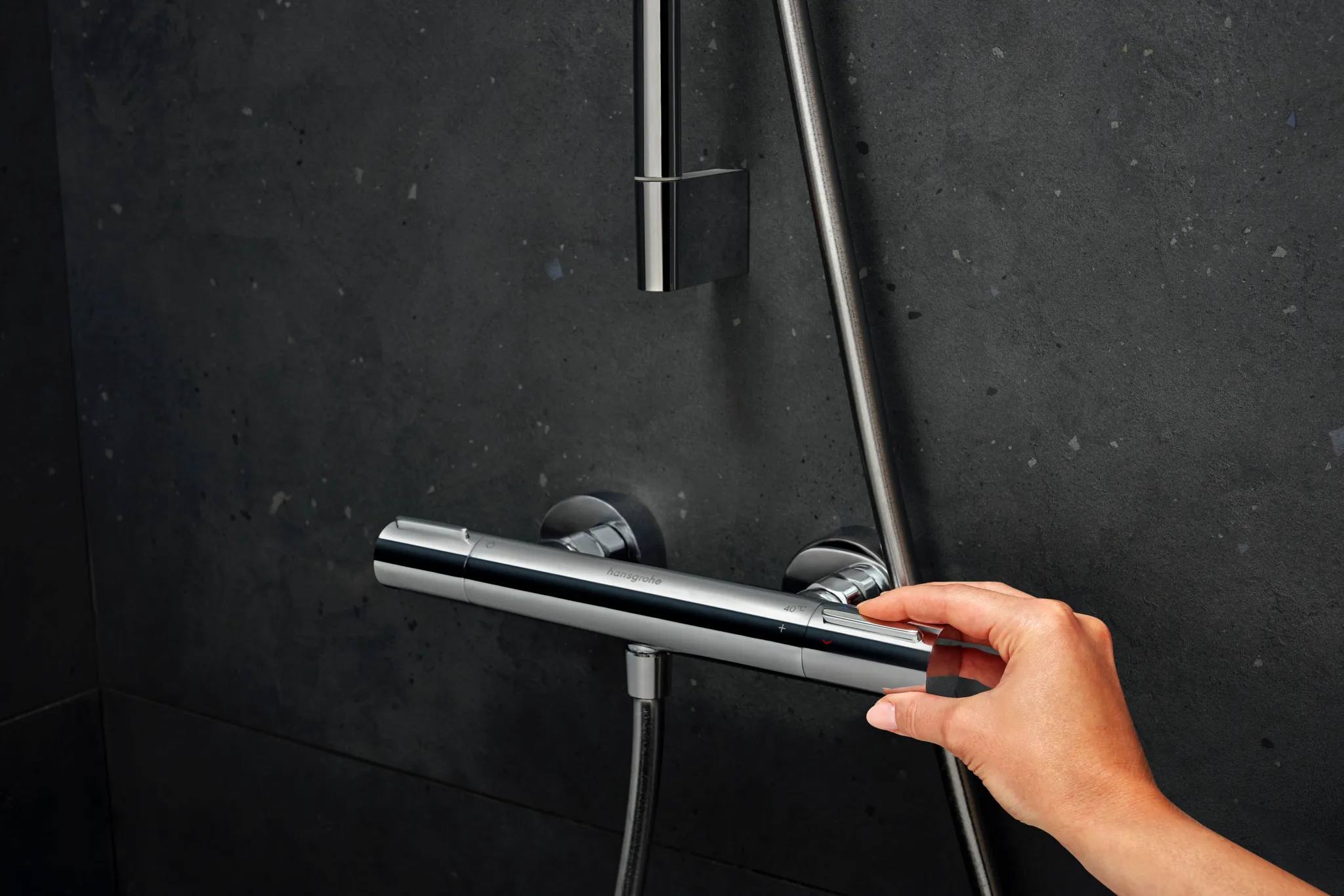 Hansgrohe Ecostat Element Brausethermostat Aufputz Chrom Hansgrohe Ecostat Element Brausethermostat Aufputz Chrom