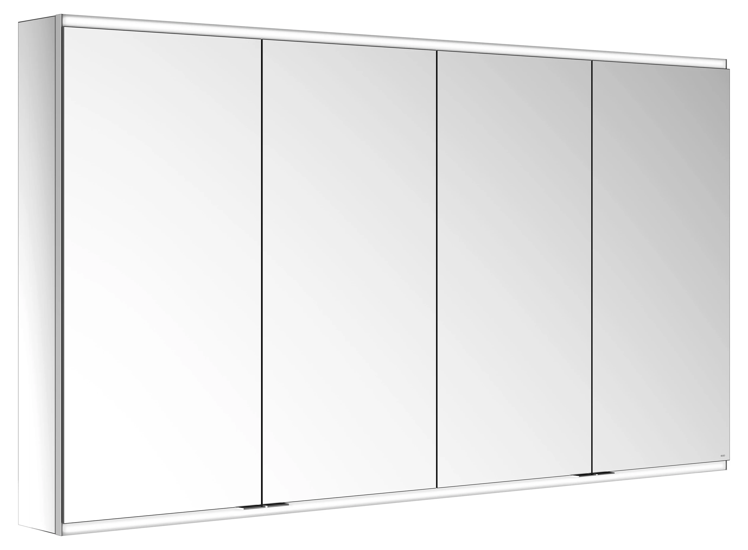 KEUCO Royal Modular 2.0 Spiegelschrank beleuchtet Wandvorbau, 4 Steckdosen, 1700x900x160mm, silber-eloxiert