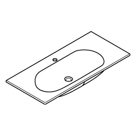 Möbelwaschtisch Essence 39566_H, 100 cm, wandhängend, 1000 x 460 mm, aus Sanitärkeramik, PureGuard Hygieneoberfläche, alpinweiß Möbelwaschtisch Essence 39566_H, 100 cm, wandhängend, 1000 x 460 mm, aus Sanitärkeramik, PureGuard Hygieneoberfläche, alpinweiß