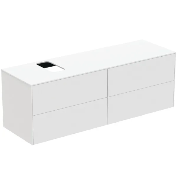 Ideal Standard Waschtischunterschrank „Conca“ 158,7 × 55 × 50,5 cm Weiß matt lackiert