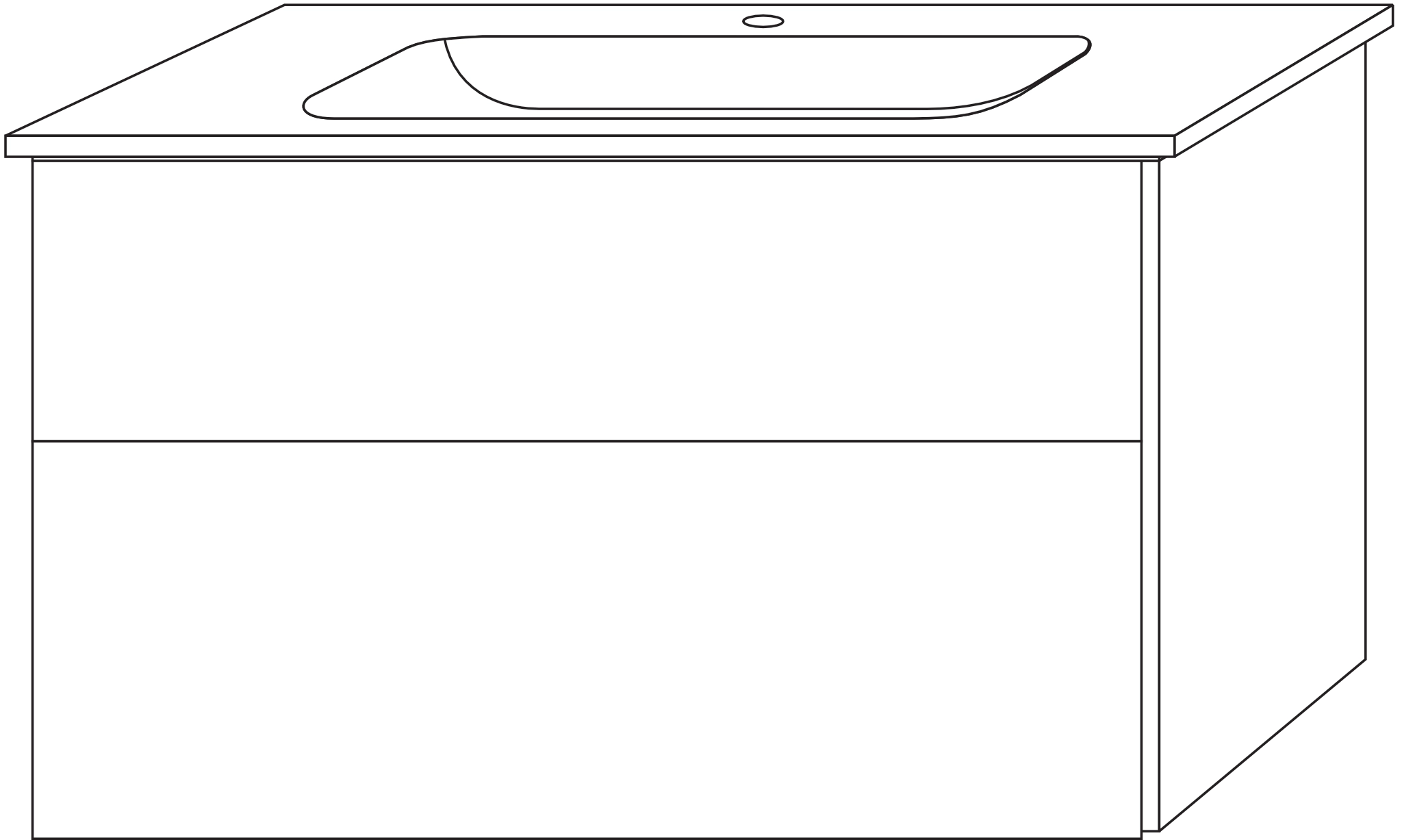 Sanipa Keramik-Waschtisch-Waschtischunterschrank mit Waschtischunterschrank „3way“ 970 × 582 × 460 mm in Kaschmir (matt), mit Hahnlochbohrung, Becken mittig Sanipa Keramik-Waschtisch-Waschtischunterschrank mit Waschtischunterschrank „3way“ 970 × 582 × 460 mm in Kaschmir (matt), mit Hahnlochbohrung, Becken mittig