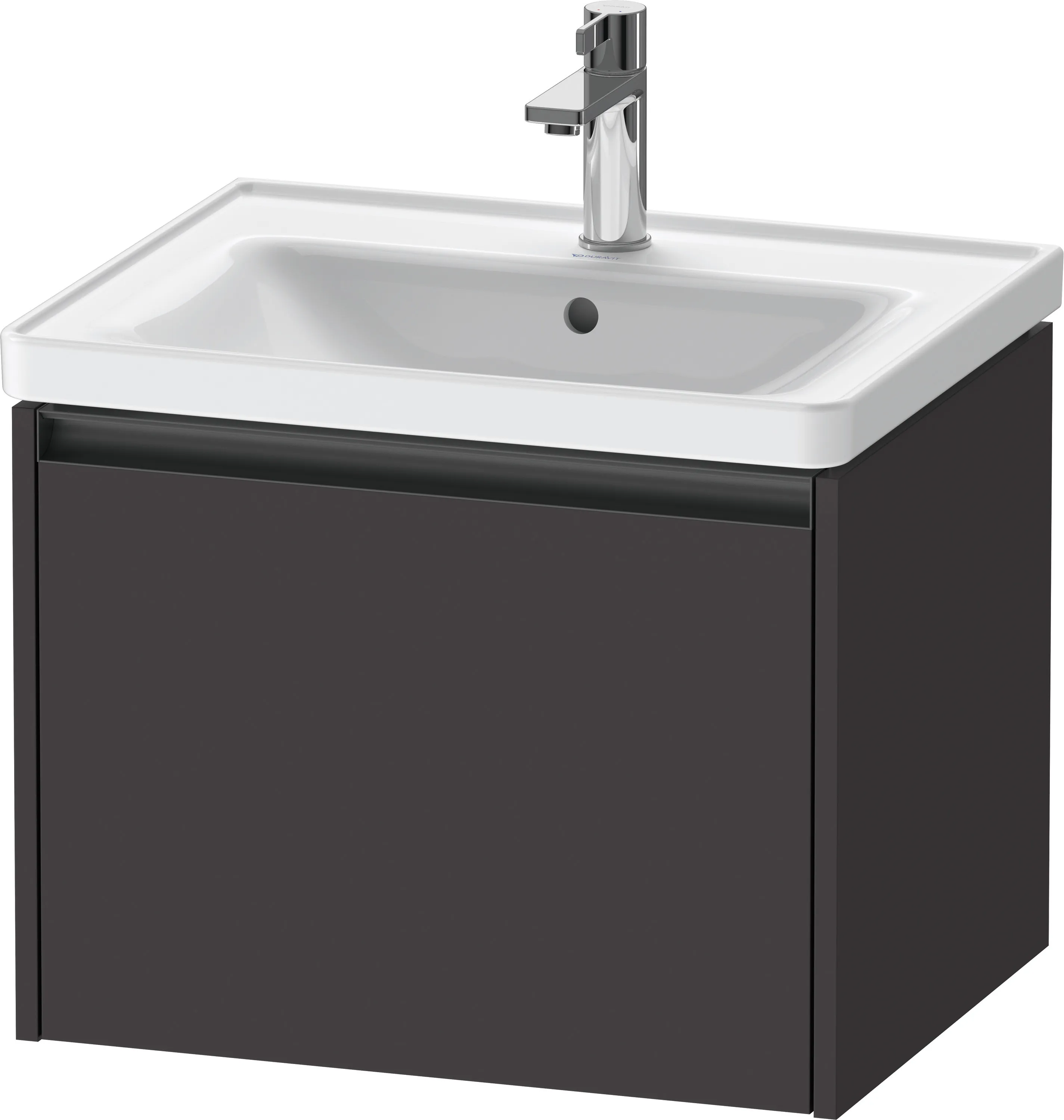 Duravit Waschtischunterschrank wandhängend „Ketho.2“ 58,4 × 44 × 45,5 cm in Graphit Supermatt