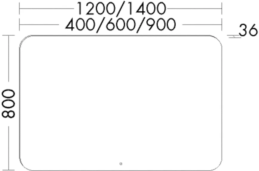 burgbad Spiegel „Sys30“ 1400 × 800 mm
