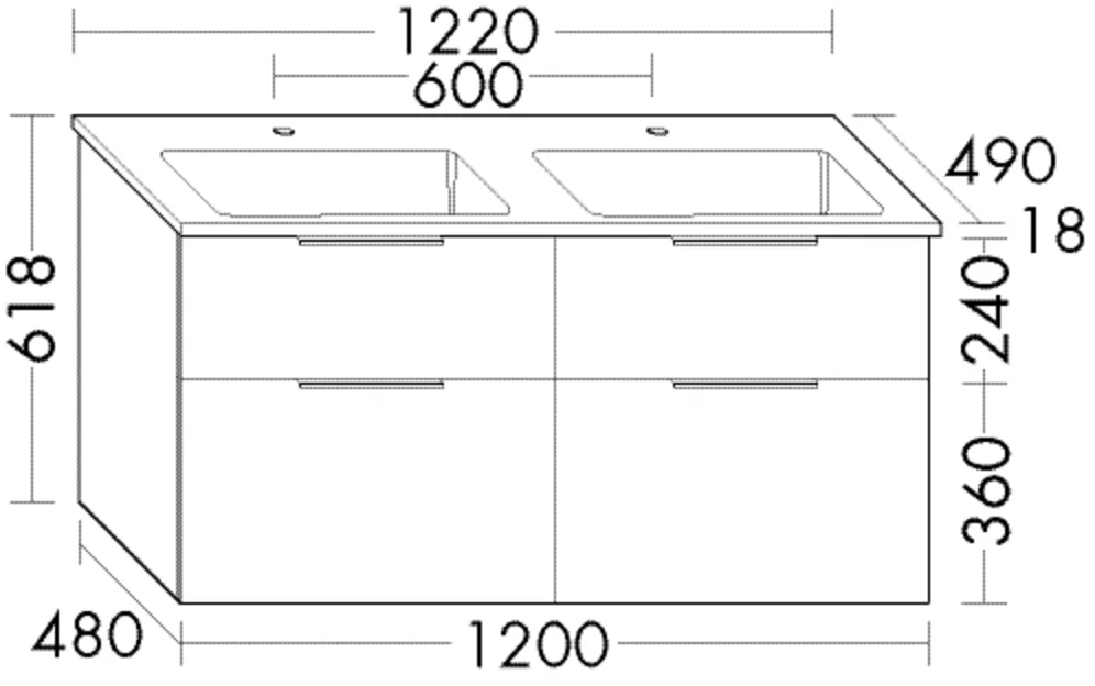 burgbad Badmöbelset Mineralguss-Waschtisch inkl. Waschtischunterschrank „Eqio“ Stangengriff, Chrom (140 / 397 mm), in Grau Hochglanz burgbad Badmöbelset Mineralguss-Waschtisch inkl. Waschtischunterschrank „Eqio“ Stangengriff, Chrom (140 / 397 mm), in Grau Hochglanz