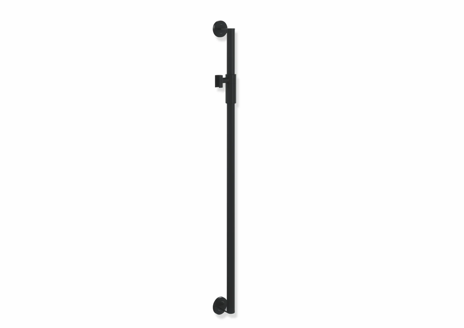 Brausehalterstange „System 900“ in Schwarz tiefmatt / Schwarz matt