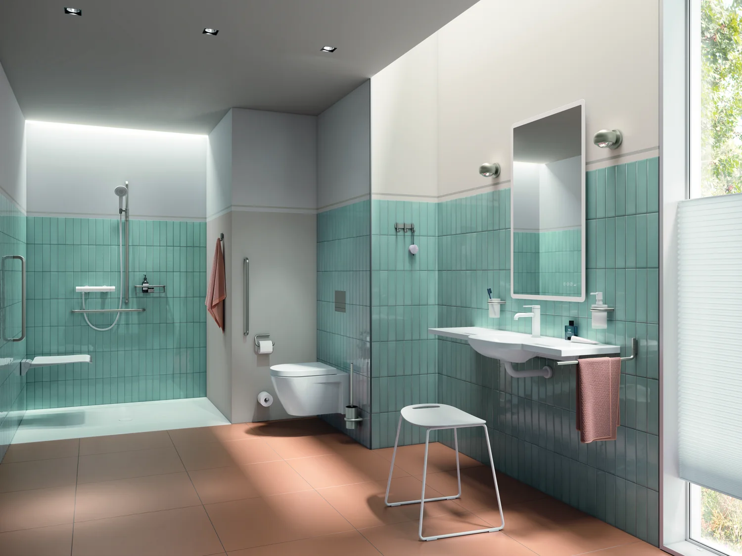 HEWI System 162 WC-Papierhalter, Edelstahl PVD, Länge 122 mm, HEWI Farbe WR HEWI System 162 WC-Papierhalter, Edelstahl PVD, Länge 122 mm, HEWI Farbe WR