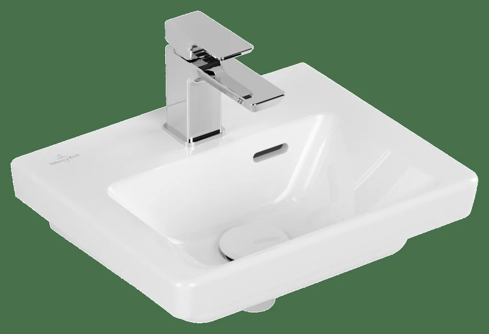 Villeroy & Boch Subway 3.0 Handwaschbecken, 370x305mm, Rechteck, 1HL., Überlauf, Weiß Alpin Villeroy & Boch Subway 3.0 Handwaschbecken, 370x305mm, Rechteck, 1HL., Überlauf, Weiß Alpin