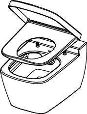 TECE Dusch-WC „one“, Befestigung verdeckt, ohne Spülrand TECE Dusch-WC „one“, Befestigung verdeckt, ohne Spülrand