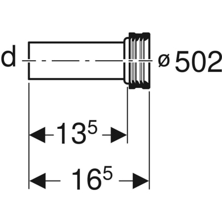 Geberit Anschlussstutzen Geberit Anschlussstutzen