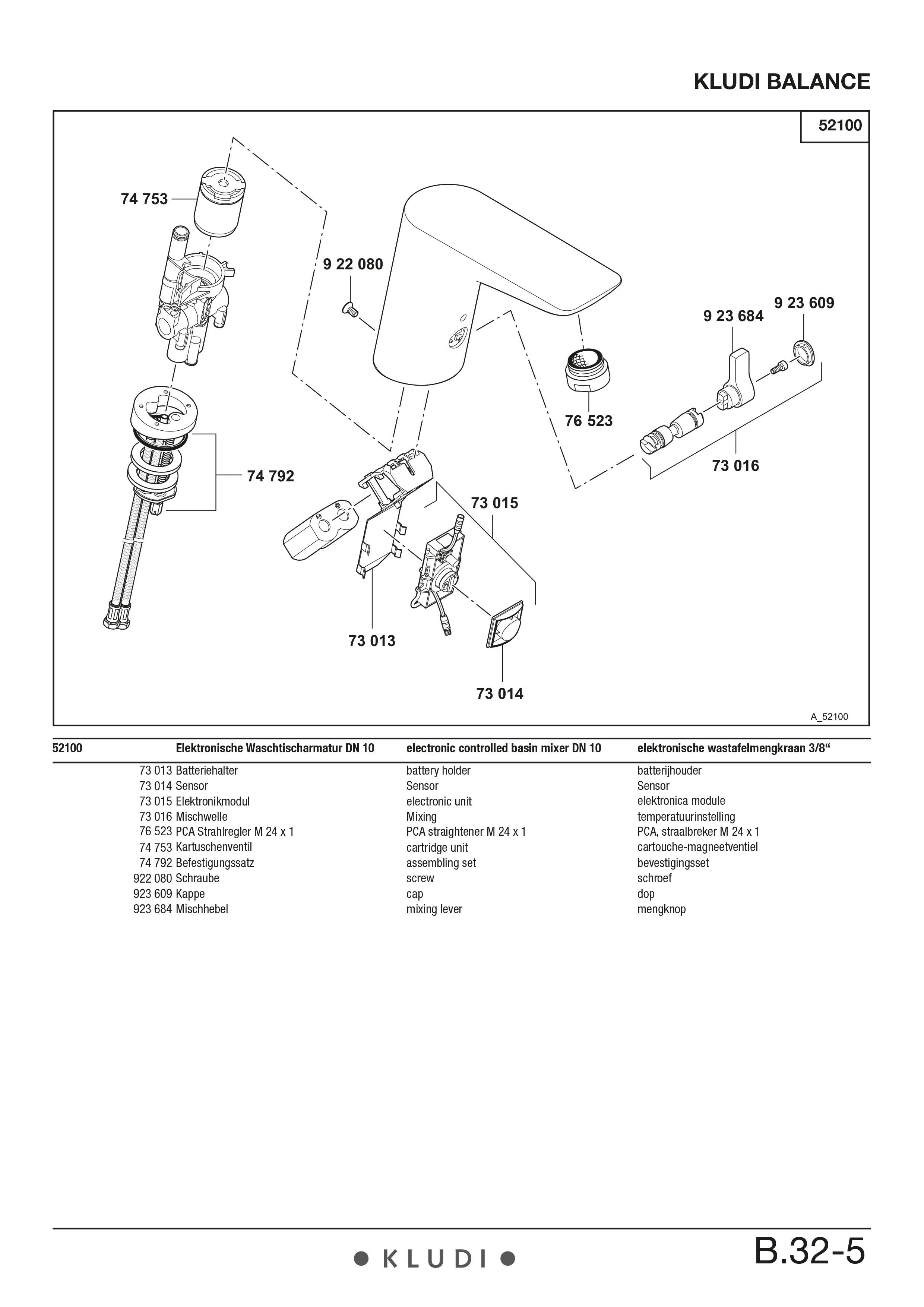 BALANCE Elektronische WTArmatur mit Batterie chrom/weiß BALANCE Elektronische WTArmatur mit Batterie chrom/weiß