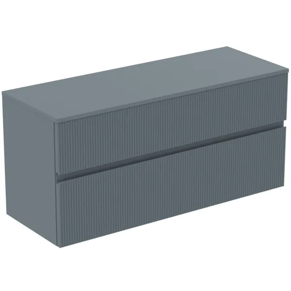 Ideal Standard Waschtischunterschrank „Finesse“ 120,2 × 55,8 × 44 cm Aschblau matt Ideal Standard Waschtischunterschrank „Finesse“ 120,2 × 55,8 × 44 cm Aschblau matt