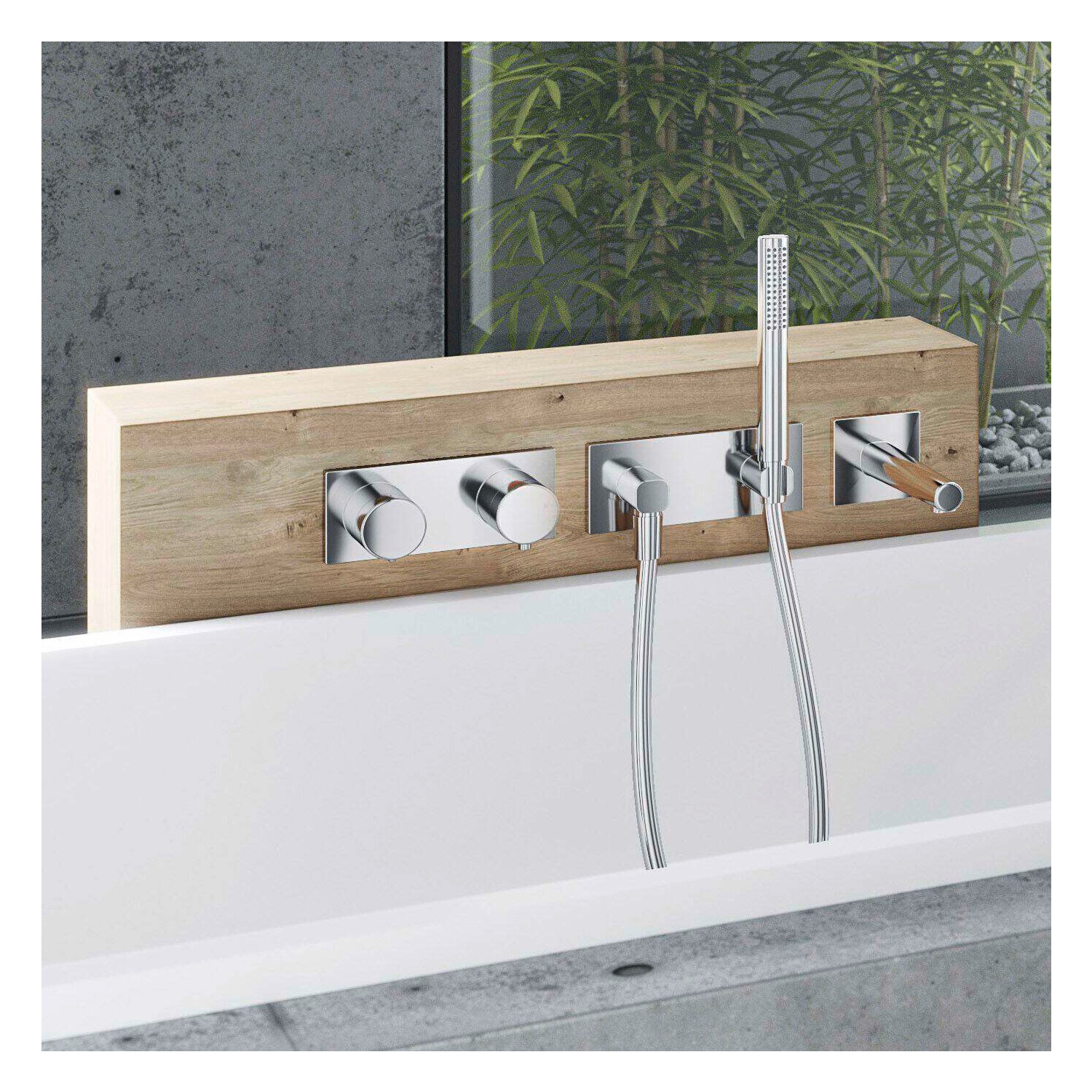 Dusche-Anschlussstück „Living“ in Chrom Dusche-Anschlussstück „Living“ in Chrom