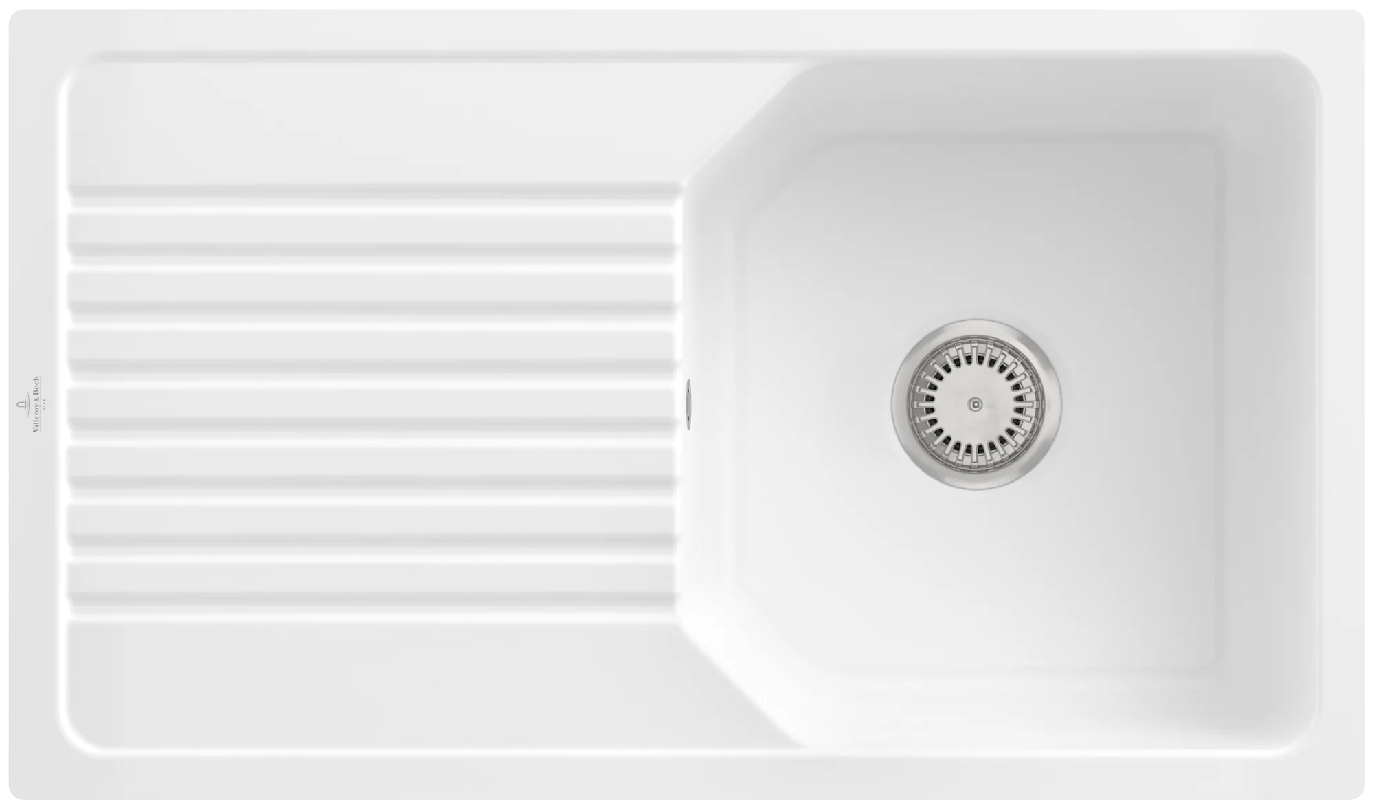 Villeroy & Boch Linara 50 Flat 33851F Spüle, 840x490mm, flächenbündig, Weiß