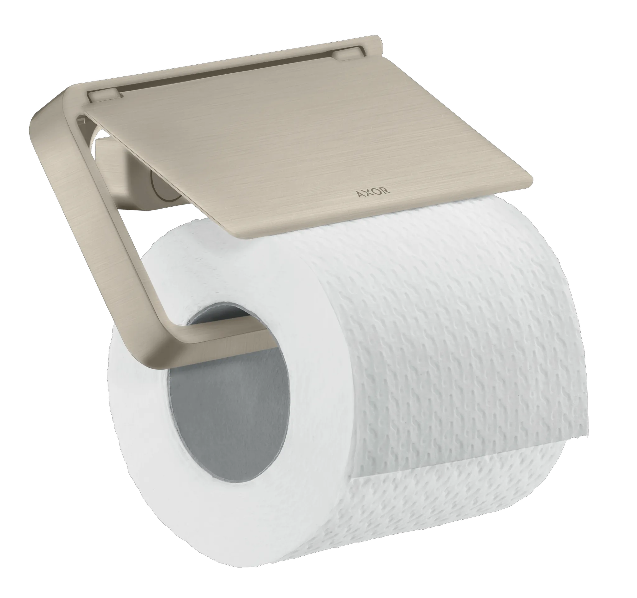 Hansgrohe AXOR Universal Softsquare Toilettenpapierhalter, Brushed Nickel Hansgrohe AXOR Universal Softsquare Toilettenpapierhalter, Brushed Nickel