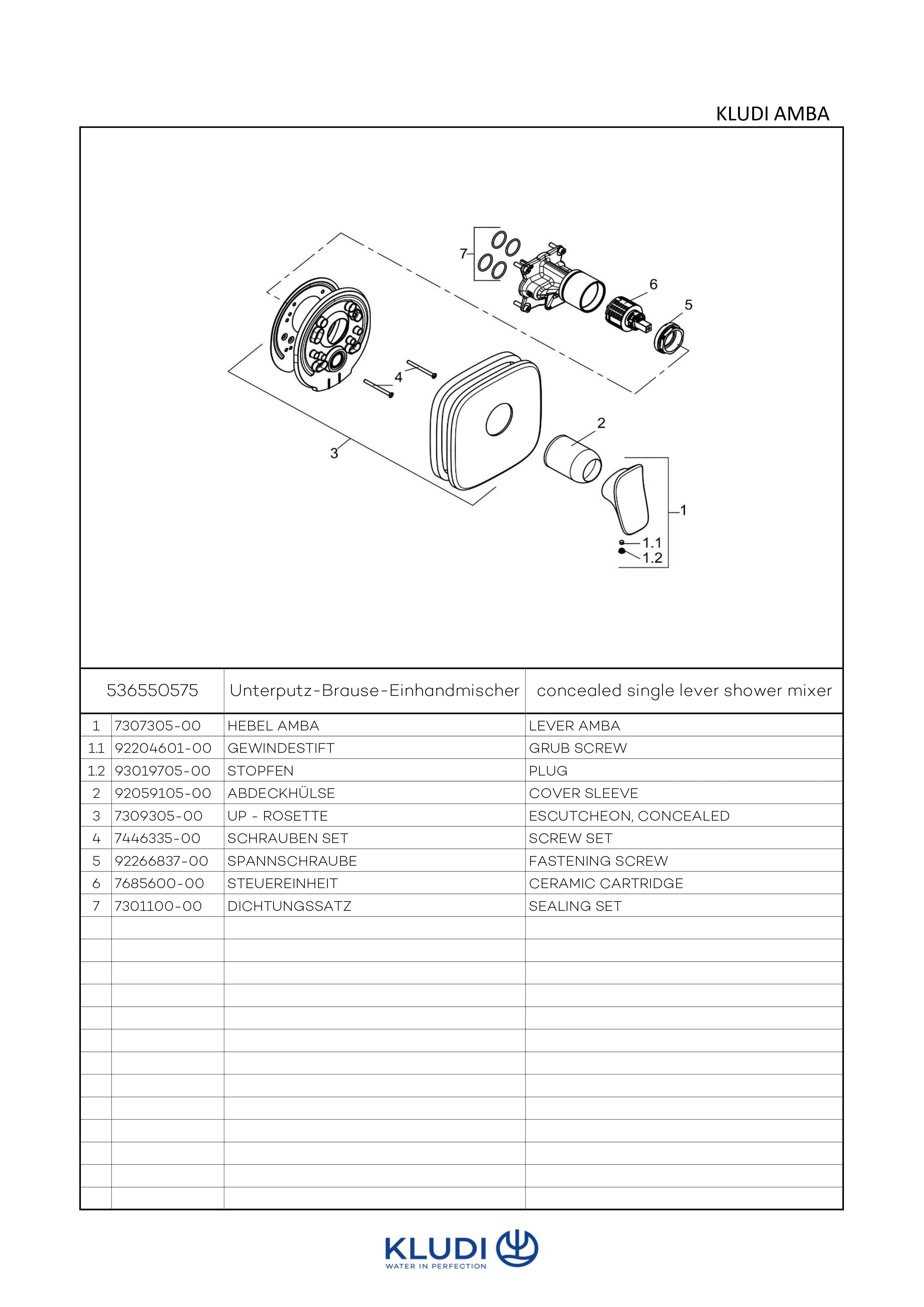 AMBA UPBrauseEHM FeinbauSet mit Funktionseinheit chrom AMBA UPBrauseEHM FeinbauSet mit Funktionseinheit chrom