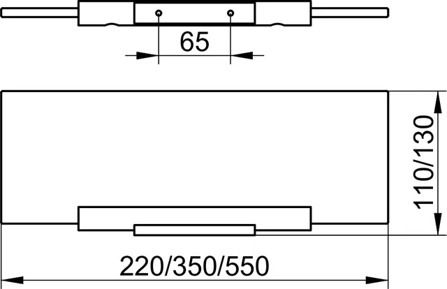 Plan 14910005500 Cristallin-Glas-Platte zu 14910 550 x 120 x 8 mm Plan 14910005500 Cristallin-Glas-Platte zu 14910 550 x 120 x 8 mm