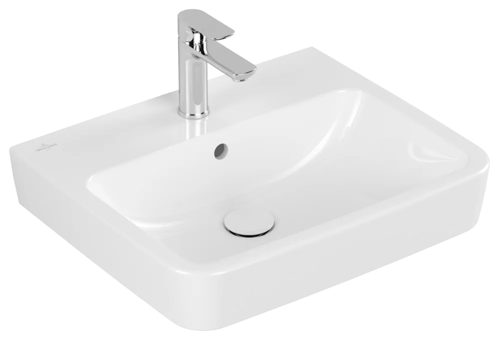 Villeroy & Boch O.novo Wandwaschbecken Eckig Weiß Alpin 550x460x175 mm mit Überlauf Villeroy & Boch O.novo Wandwaschbecken Eckig Weiß Alpin 550x460x175 mm mit Überlauf