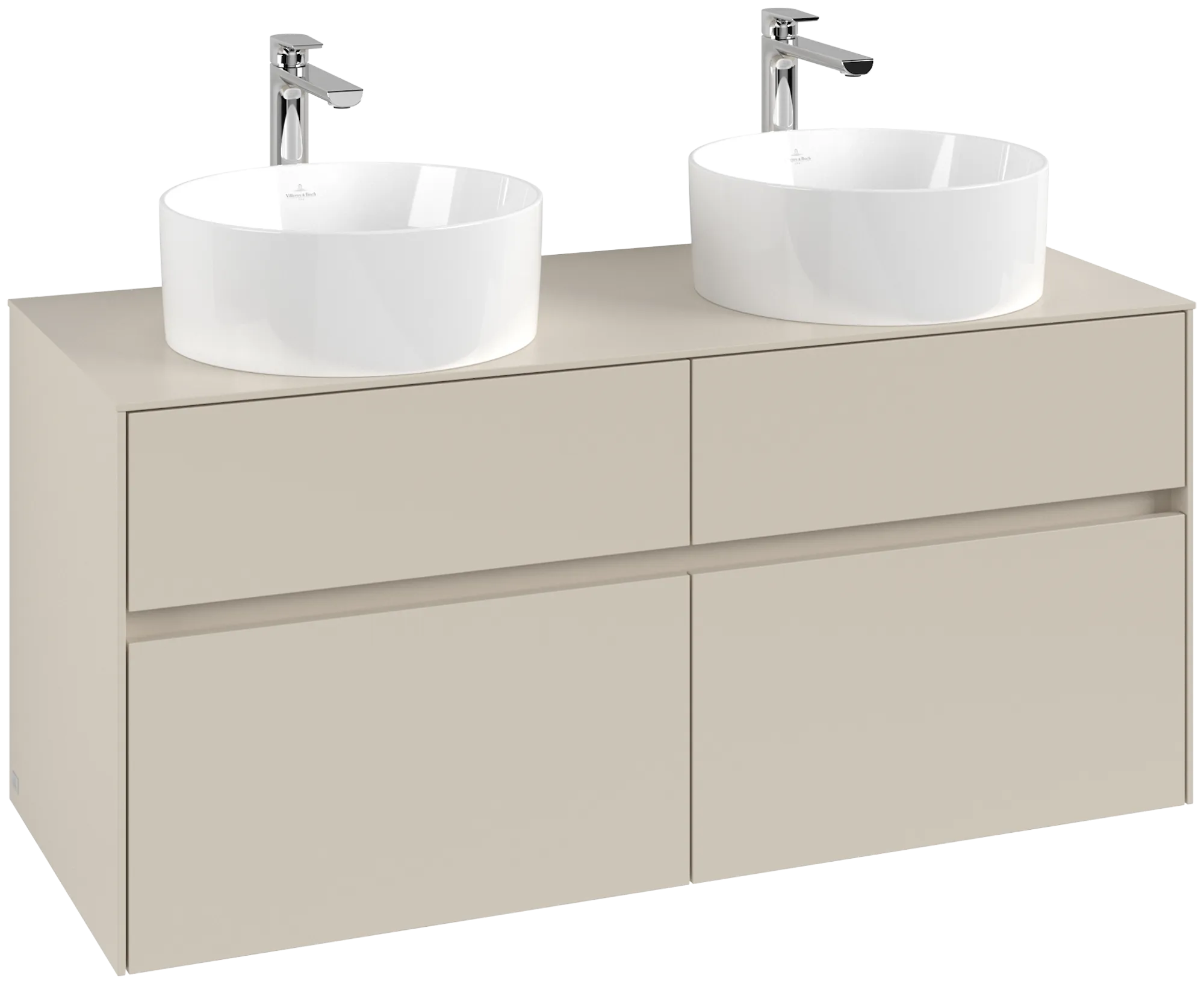 Villeroy & Boch Collaro Waschbeckenunterschrank C044B0, 1200x548x500mm, Cashmere Grey