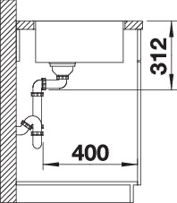BLANCO SUBLINE 500-IF SteelFrame