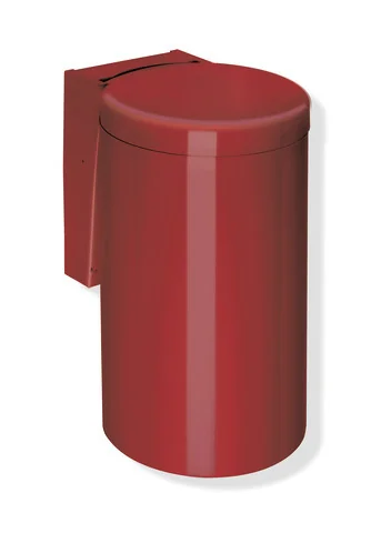 HEWI Abfallbehälter Serie 477, Polyamid, ca. 6 Liter, Rubinrot