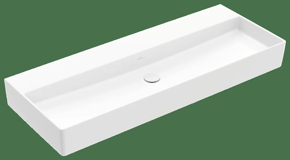 Villeroy & Boch Waschbecken Memento 2.0 1200x470mm, Rechteck, ohne Überlauf, Weiß Alpin