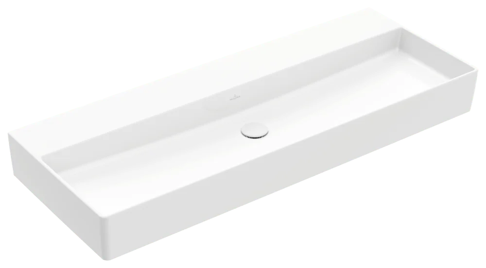 Villeroy & Boch Waschbecken Memento 2.0 1200x470mm, Rechteck, ohne Überlauf, Weiß Alpin