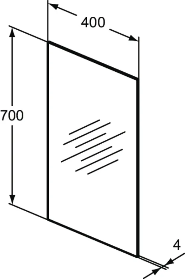 Ideal Standard Mirror&Light Wandspiegel, 400x20x700mm Ideal Standard Mirror&Light Wandspiegel, 400x20x700mm