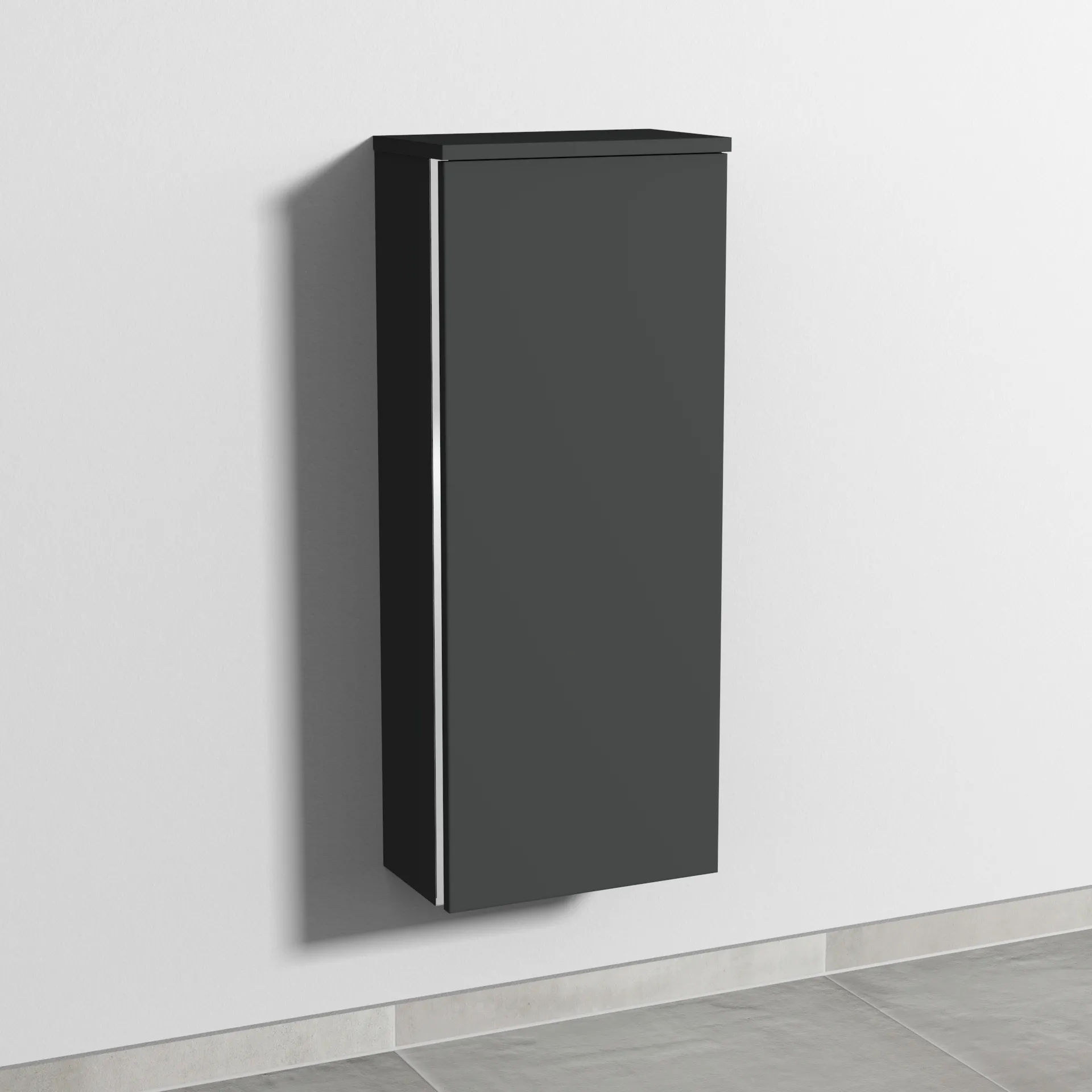 Sanipa Mittelschrank „3way“ 350 × 850 × 199 mm Anschlag rechts, in Graphit (matt), Anschlag rechts