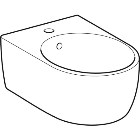 Bidet „iCon“, mit Überlauf 35,5 × 23,5 × 54 cm 