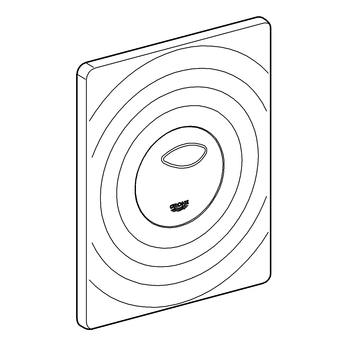 WC-Betätigung Surf 38861, 2-Mengen- und Start & Stopp-Betätigung, 156 x 197 mm, senkrechte und waagerechte Montage WC-Betätigung Surf 38861, 2-Mengen- und Start & Stopp-Betätigung, 156 x 197 mm, senkrechte und waagerechte Montage