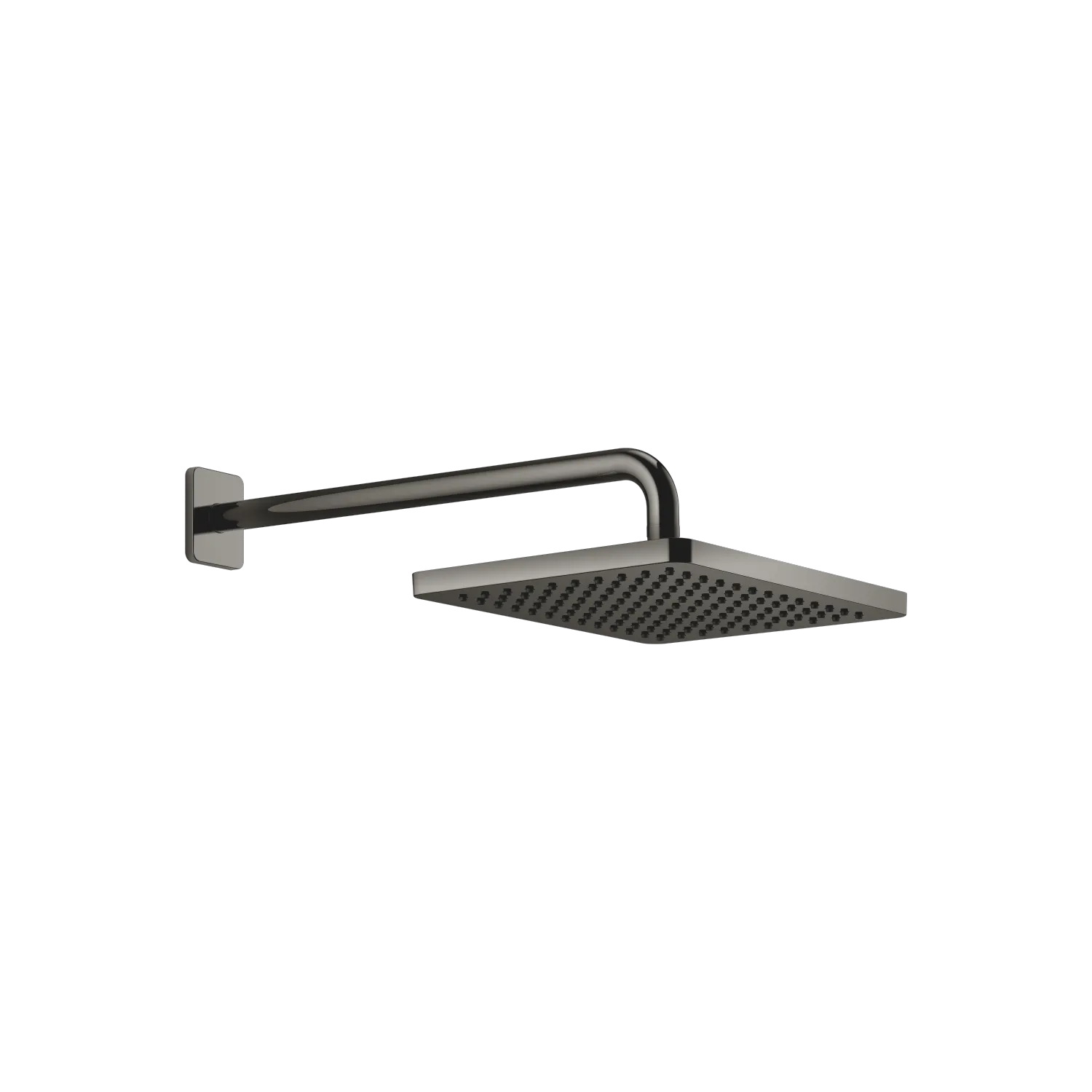 Dornbracht Regenbrause mit Wandanbindung SERIENSPEZIFISCH Dark Chrome 300 x 240 mm