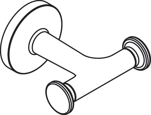 Hansgrohe AXOR Universal Circular Handtuchhaken doppelt, Chrom