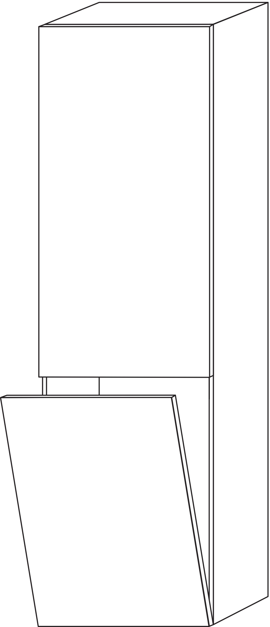 Sanipa Hochschrank „2morrow“ 450 × 1615 × 350 mm in Anthrazit (matt) Sanipa Hochschrank „2morrow“ 450 × 1615 × 350 mm in Anthrazit (matt)