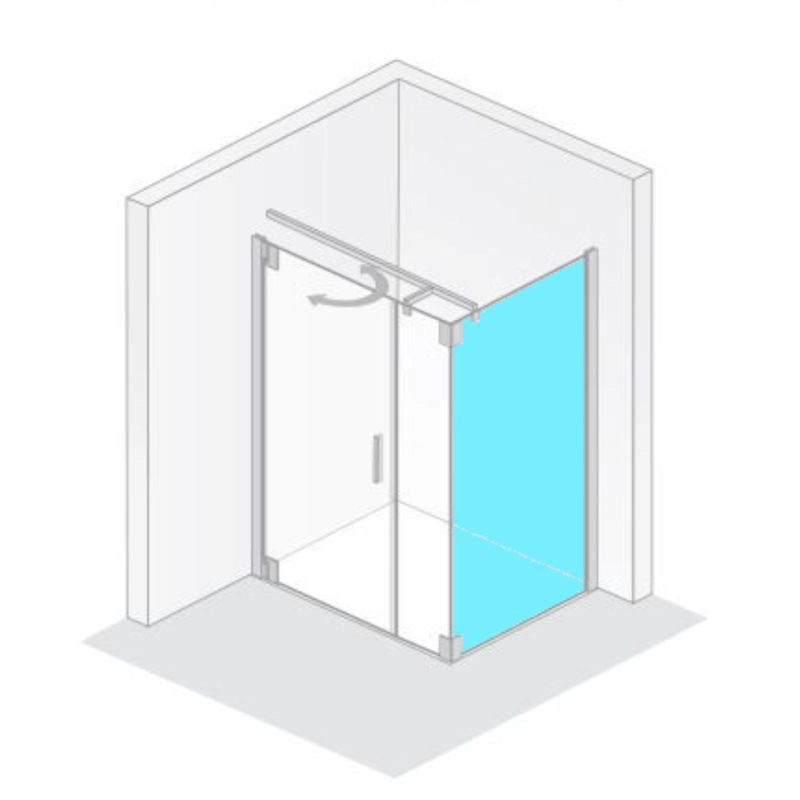 HSK Seitenwand für Drehtür und Nebenteil „K2P“ Glas Klar hell, Profile Chromoptik (Alu Hochglanz poliert) HSK Seitenwand für Drehtür und Nebenteil „K2P“ Glas Klar hell, Profile Chromoptik (Alu Hochglanz poliert)