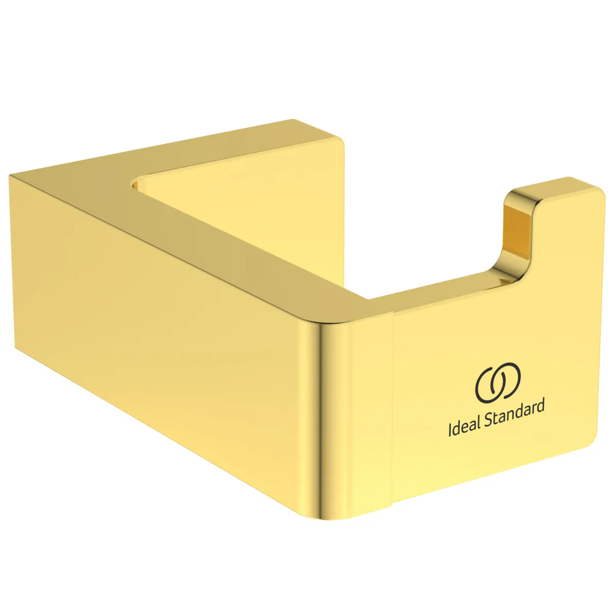 Handtuchhaken Conca Cube, eckig, Brushed Gold