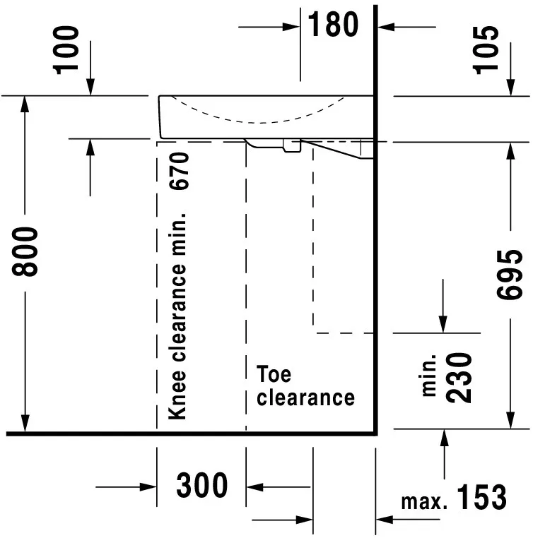 Waschtisch Architec Vital Med 575 mm ohneÜL, mitHLB, HL rechts, weiß Waschtisch Architec Vital Med 575 mm ohneÜL, mitHLB, HL rechts, weiß