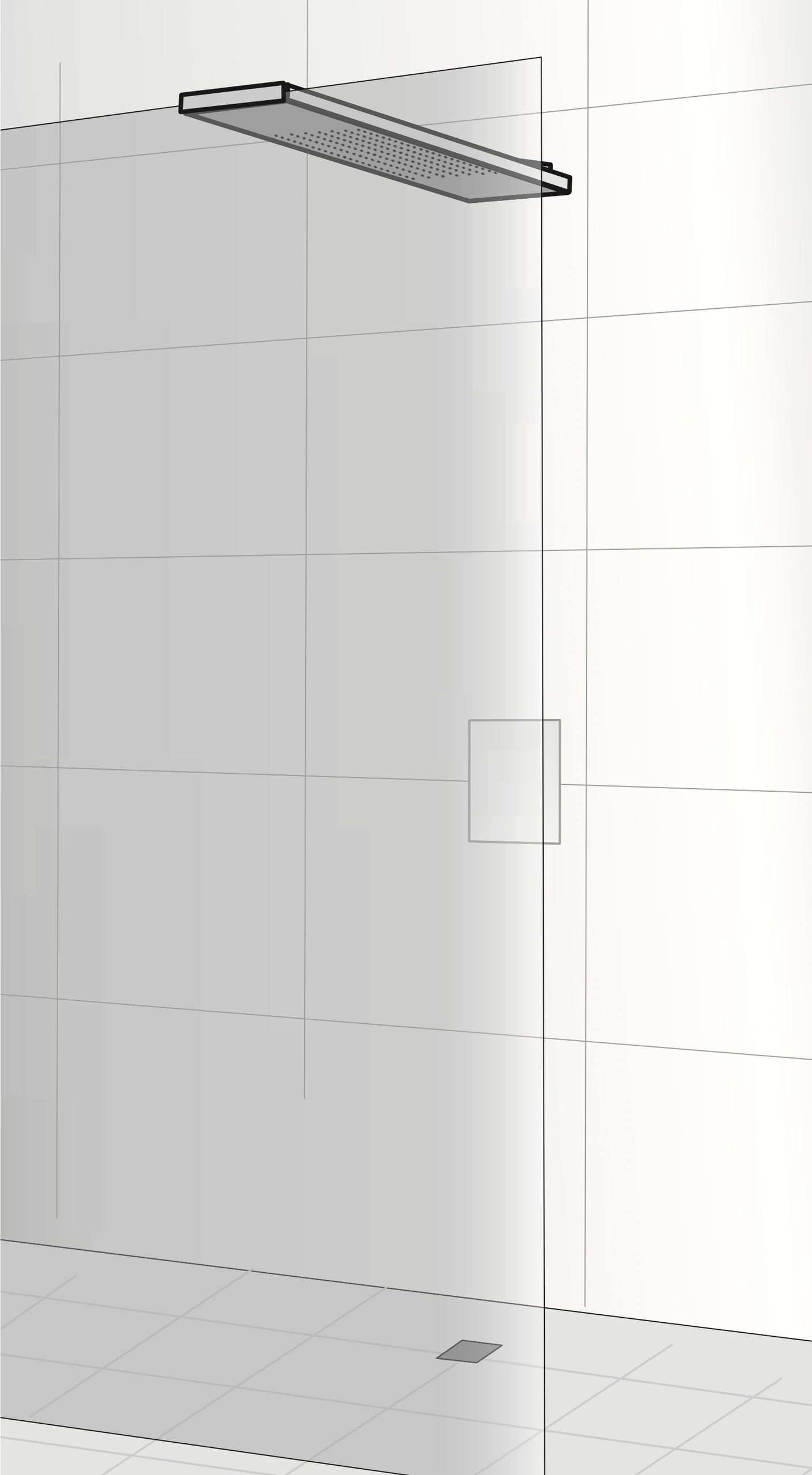 HSK Regentraverse „Lavida“ für Glasaufnahme WALK IN in Edelstahl poliert HSK Regentraverse „Lavida“ für Glasaufnahme WALK IN in Edelstahl poliert