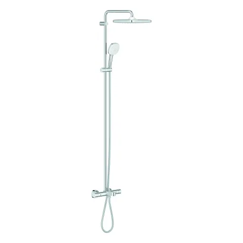 Duschsystem Tempesta 250 Cube 26691_1, mit Thermostat-Wannenbatterie, Wandmontage, Kopfbrause Tempesta 250 Cube, 1 Strahlart, Handbrause Tempesta Cube 110, 2 Strahlarten, Water Saving, maximaler Durchfluss (bei 3 bar): 8 l/min, chrom Duschsystem Tempesta 250 Cube 26691_1, mit Thermostat-Wannenbatterie, Wandmontage, Kopfbrause Tempesta 250 Cube, 1 Strahlart, Handbrause Tempesta Cube 110, 2 Strahlarten, Water Saving, maximaler Durchfluss (bei 3 bar): 8 l/min, chrom