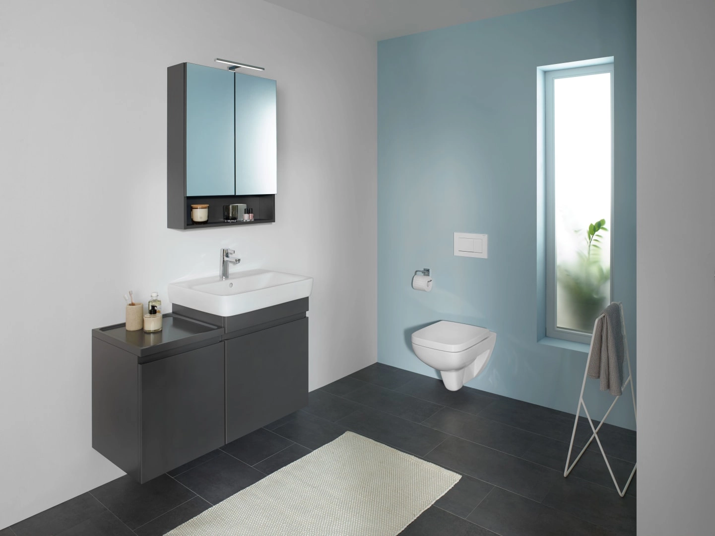 Geberit Spiegelschrank „Renova Plan“ 58,8 × 17,5 cm Geberit Spiegelschrank „Renova Plan“ 58,8 × 17,5 cm