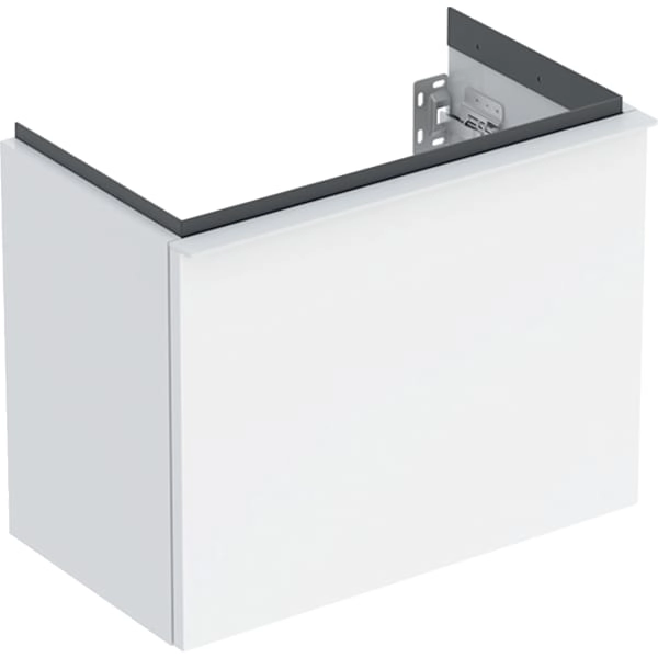 Geberit iCon Unterschrank für Handwaschbecken, 1 Schublade, weiß hochglänzend/matt, 52 x 41,5 x 30,7 cm
