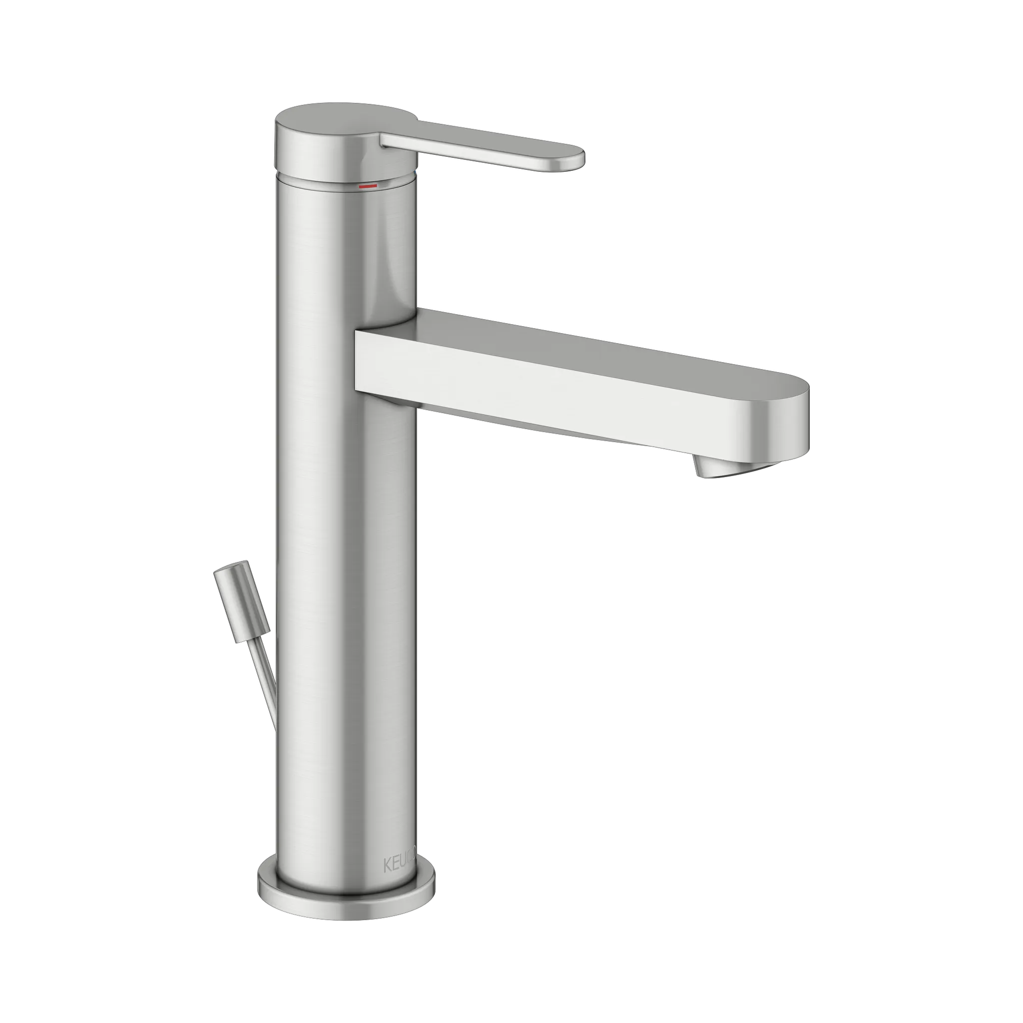 KEUCO IXMO Einhebel-Waschtischmischer 130 IXMO Flat mit Zugstangen-Ablaufgarnitur IXMO Flat, Rosette rund Edelstahl-finish KEUCO IXMO Einhebel-Waschtischmischer 130 IXMO Flat mit Zugstangen-Ablaufgarnitur IXMO Flat, Rosette rund Edelstahl-finish