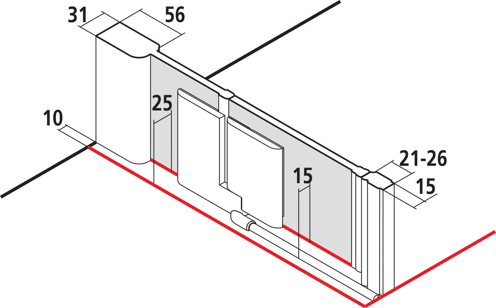 PASA XP PX1TL Pendeltür 1-flügelig mit Festfeld links, für Nische, Höhe 1850 mm, Wanneneinbaumaß 725-760 mm, Breitenverstellmaß 725-760 mm, Farbe Silber Mattglanz, Glas ESG Klar PASA XP PX1TL Pendeltür 1-flügelig mit Festfeld links, für Nische, Höhe 1850 mm, Wanneneinbaumaß 725-760 mm, Breitenverstellmaß 725-760 mm, Farbe Silber Mattglanz, Glas ESG Klar