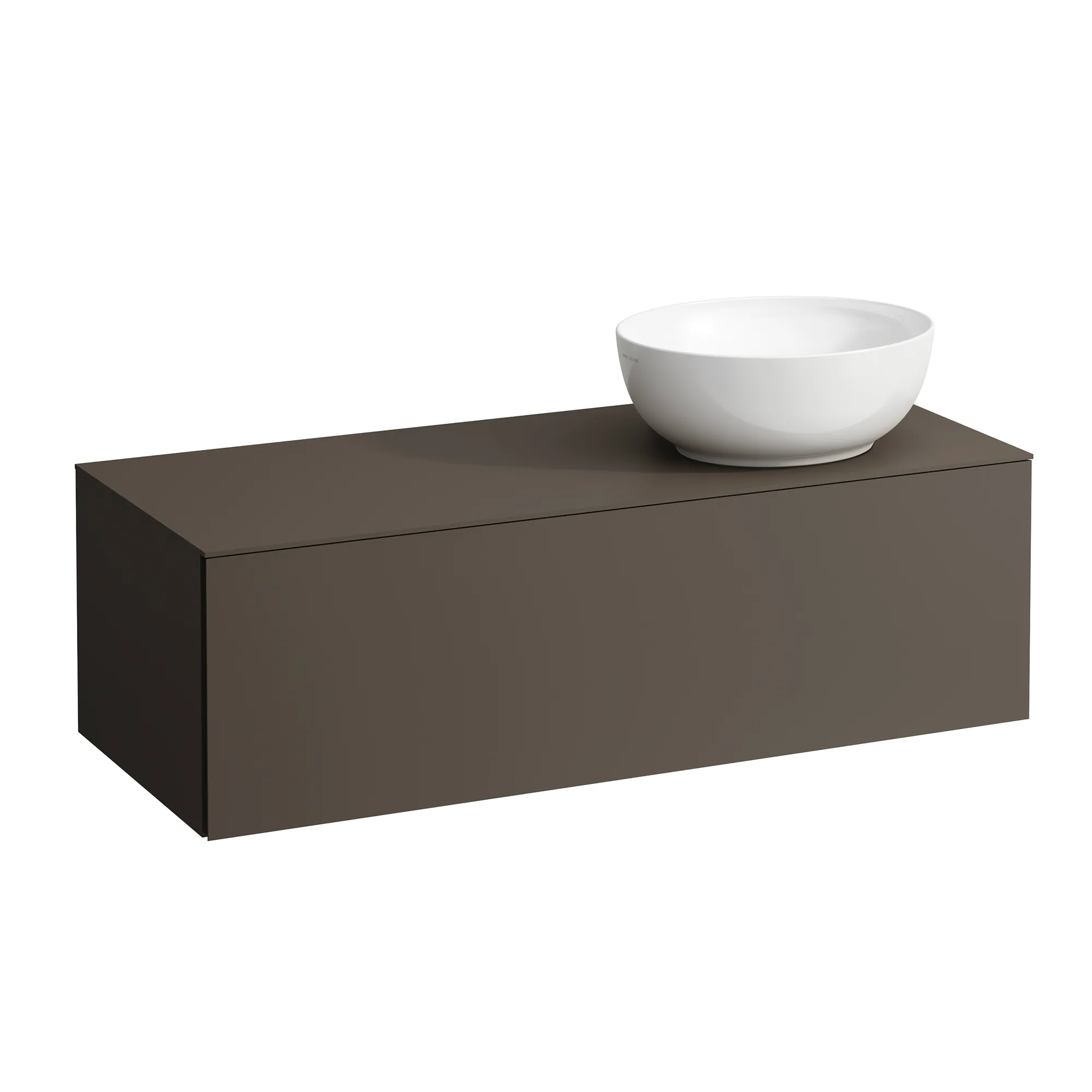 Laufen Schubladenelement (Waschtischunterbau+Waschtischplatte), ILBAGNOALESSI, 500x1200x370, Dunkelbraun Laufen Schubladenelement (Waschtischunterbau+Waschtischplatte), ILBAGNOALESSI, 500x1200x370, Dunkelbraun